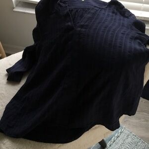 Lilly Pulitzer Navy Cotton Top